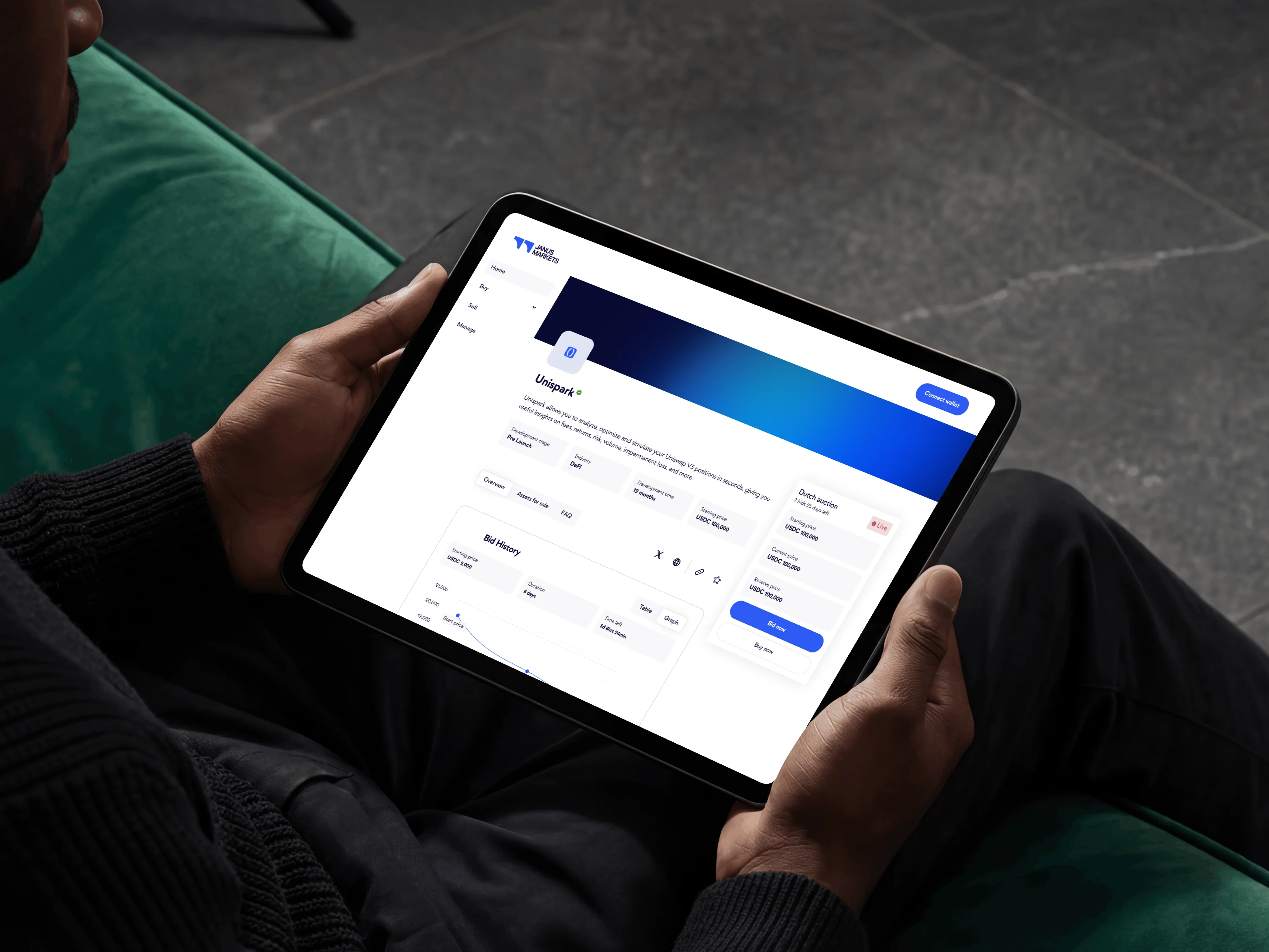 Janus Market, Crypto marketplace from buyer to settlement